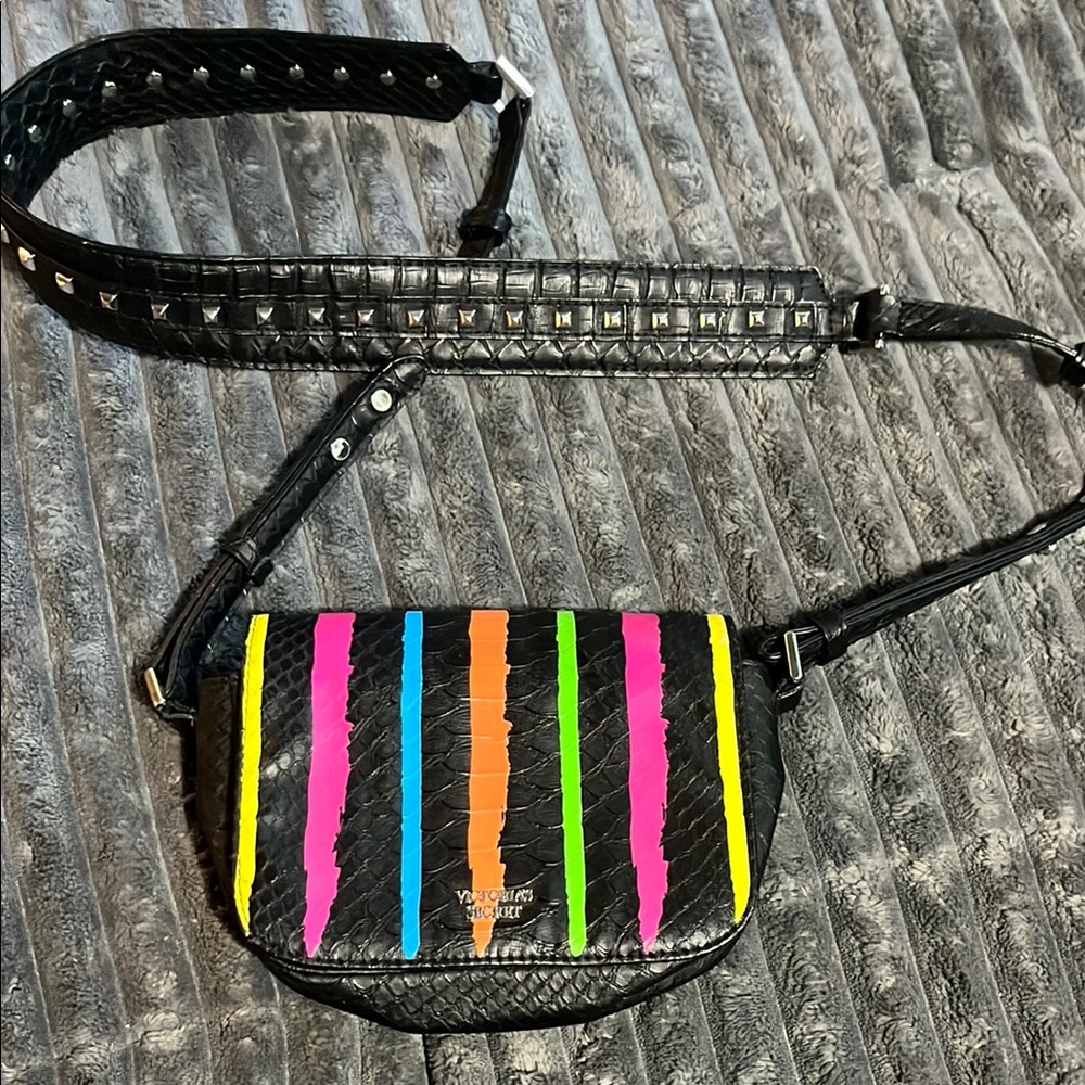 Victoria's Secret stripes & studs Crossbody Bag
